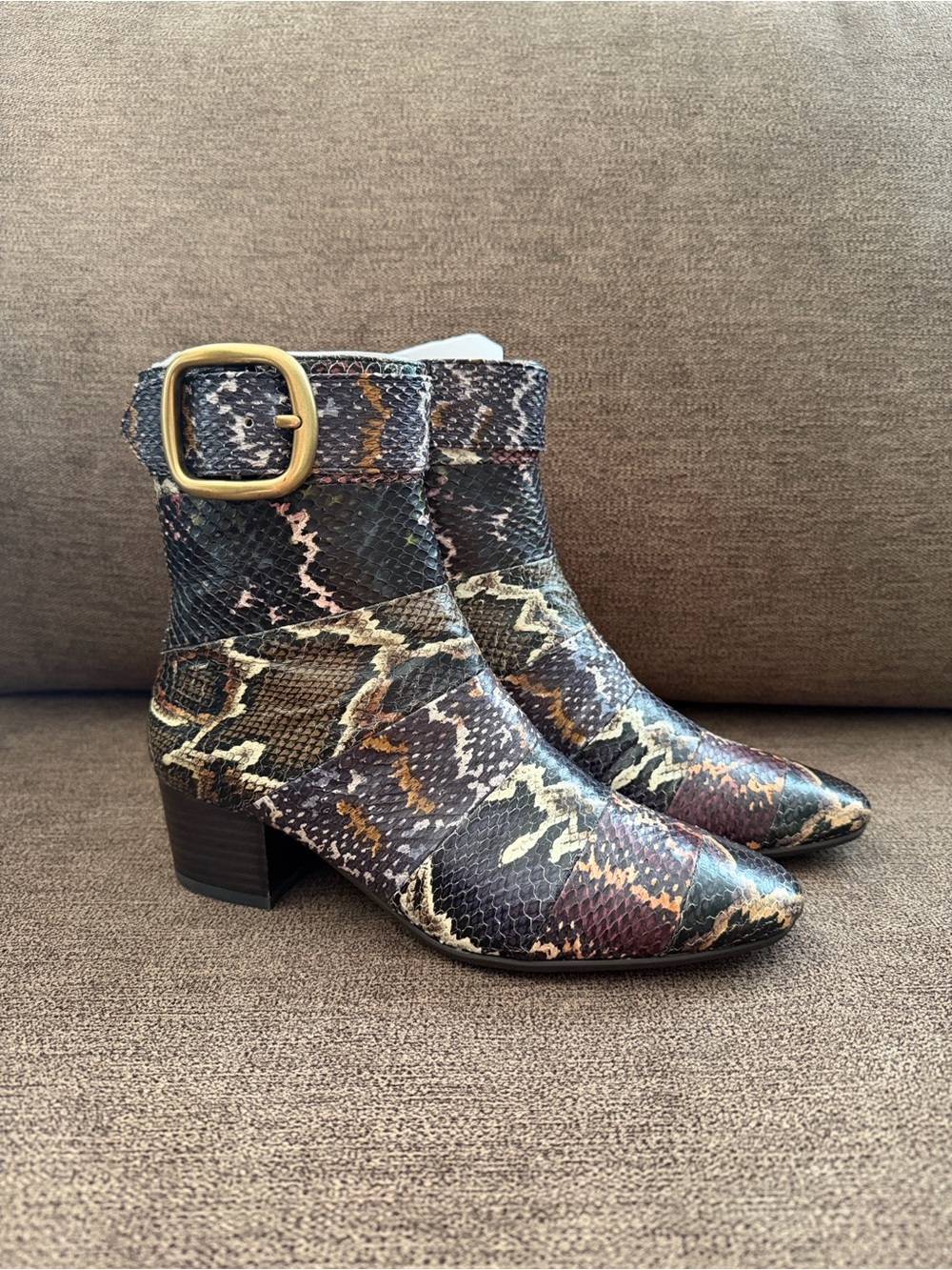 New Coach Cassandra Snakeskin Bootie Size 6